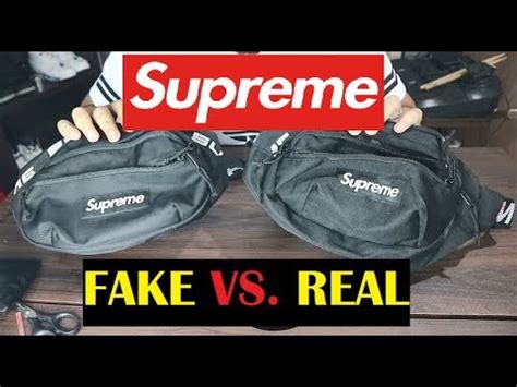 how to spot fake supreme waist bag ss18|FAKE supreme SS18 waist bag fanny pack .